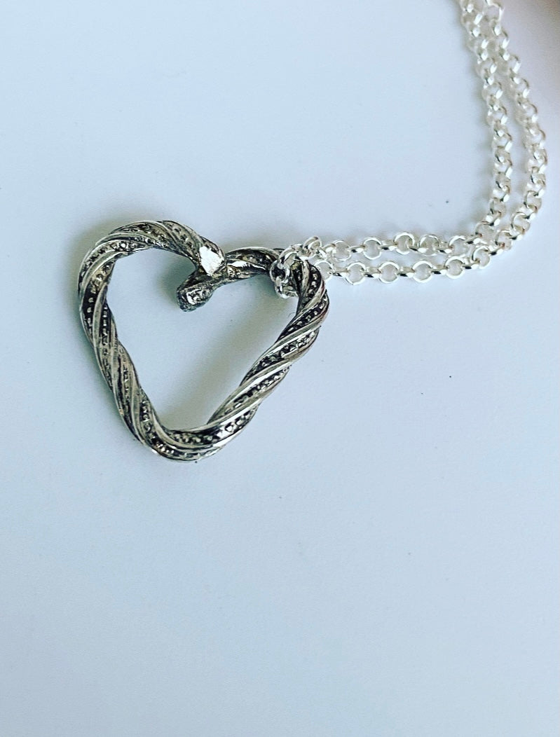 Limited Edition Necklace Oxidized Heart