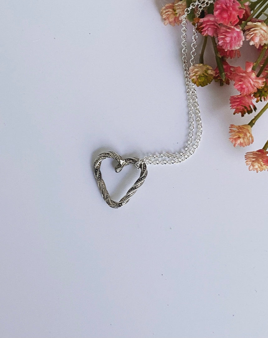 Limited Edition Necklace Oxidized Heart