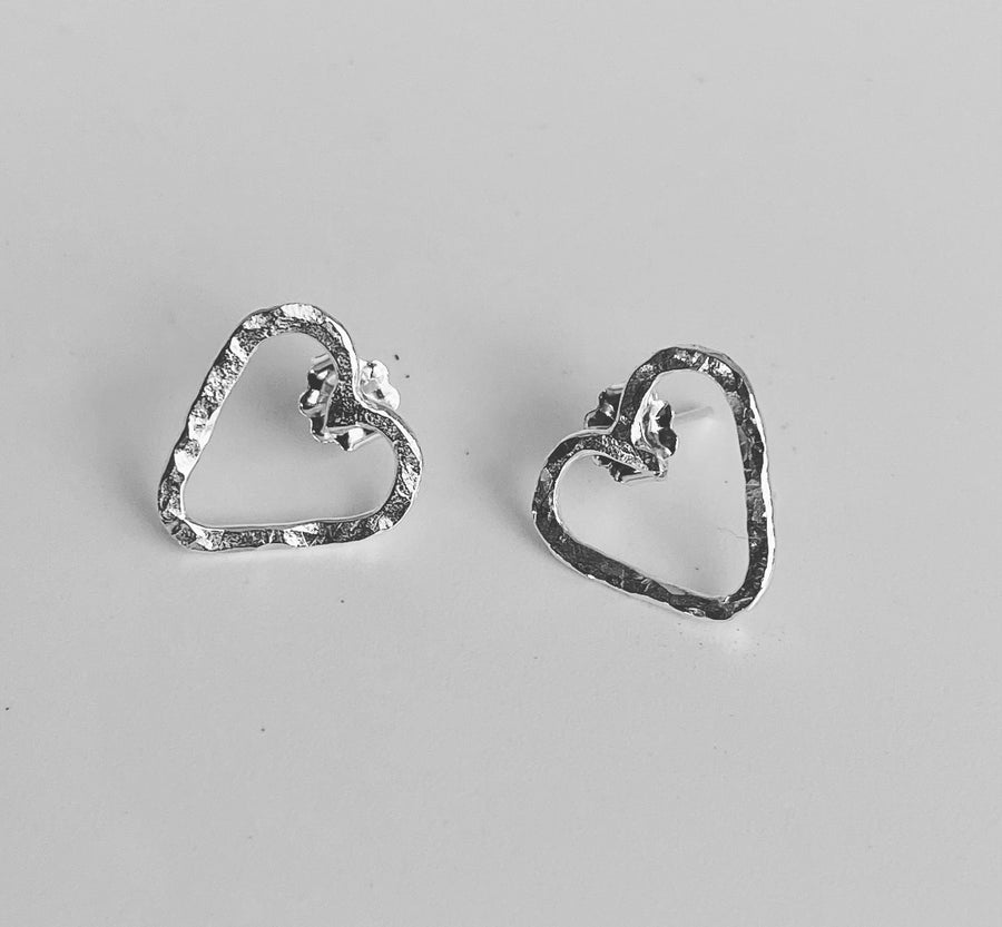 Limited Edition Earrings Textured Heart